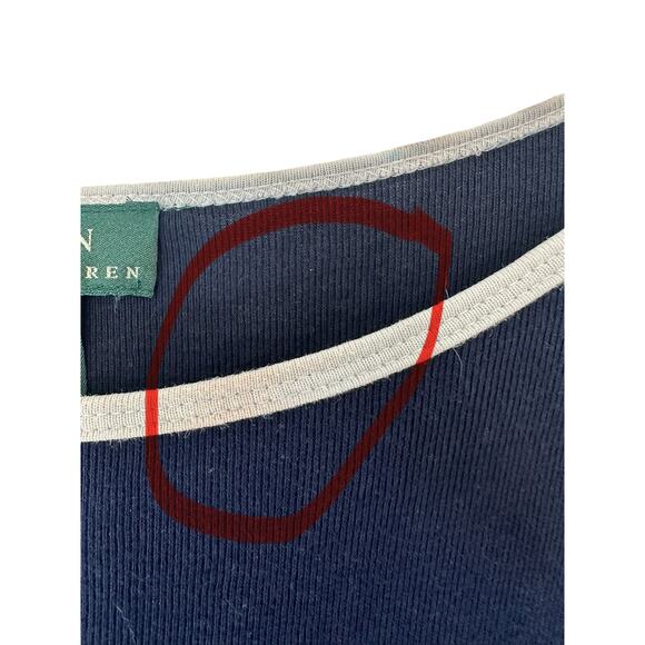 Ralph Lauren Blue Basic Y2K Short Sleeve Babydoll Maxi Dress Size Large - Picture 2 of 12